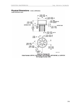 CIRCUITOS ELECTRÓNICOS Ing. Antonio Calderón
194
 