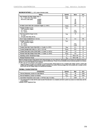 CIRCUITOS ELECTRÓNICOS Ing. Antonio Calderón
198
 