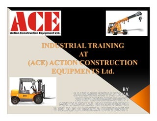 Industrail Training  PPT SAURABH SRIVASTAVA