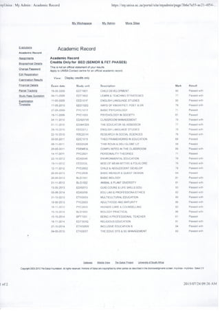 Academic Record