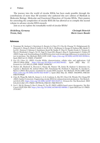 Circular RNAs 2nd ed. 2024 Edition Edition Christoph Dieterich | PDF