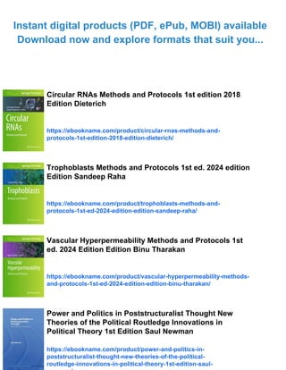 Circular RNAs 2nd ed. 2024 Edition Edition Christoph Dieterich | PDF