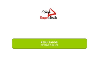 RESULTADOS: GESTÃO PÚBLICA 