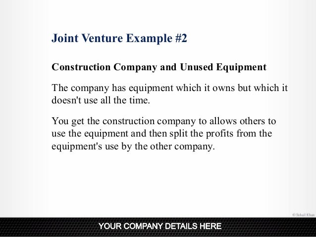 joint venture examples