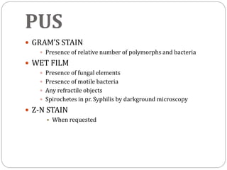 Gram Polymorphs DIRECT MICROSCOPY PPT 1 | PPTX