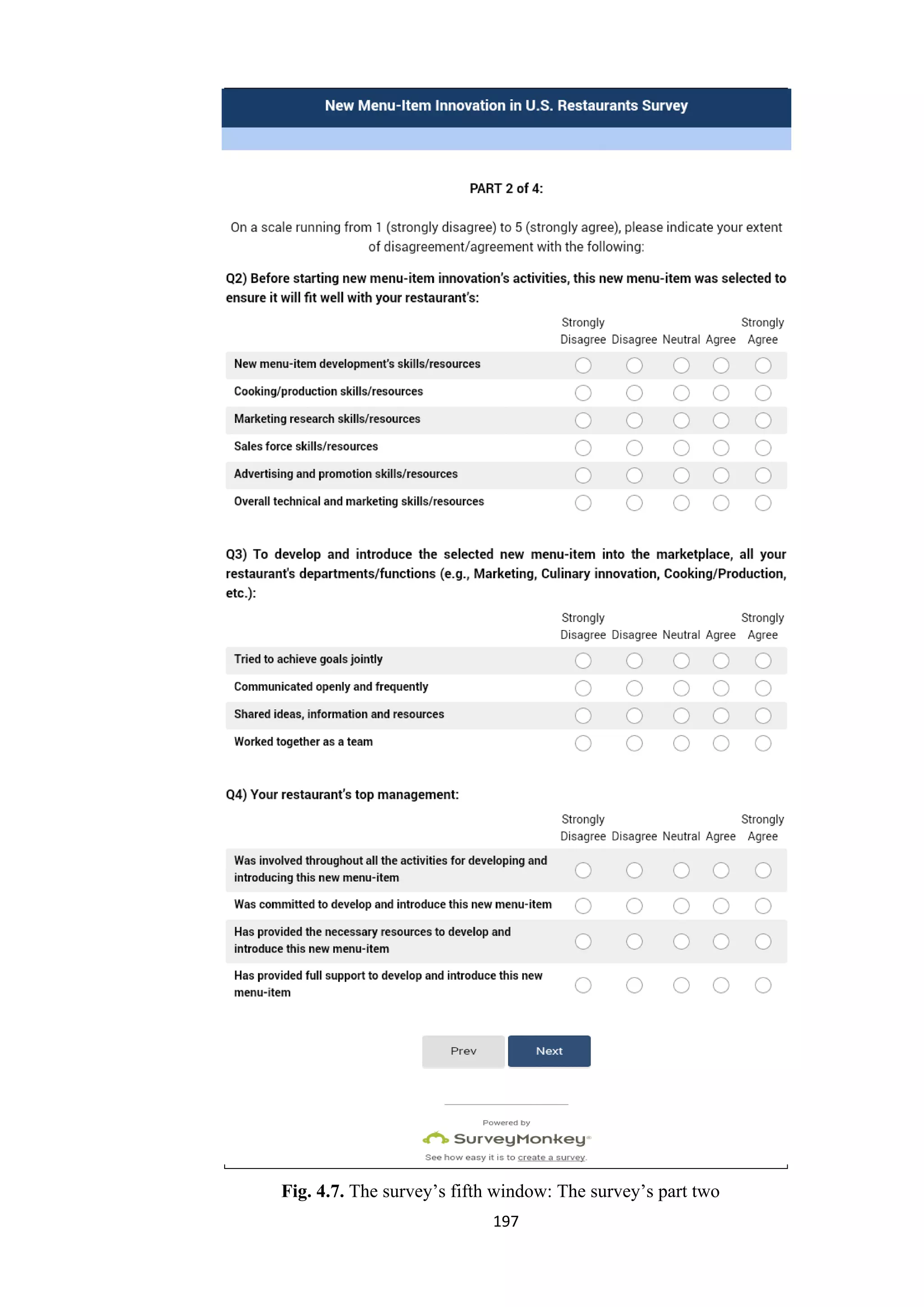 197
Fig. 4.7. The survey’s fifth window: The survey’s part two
 