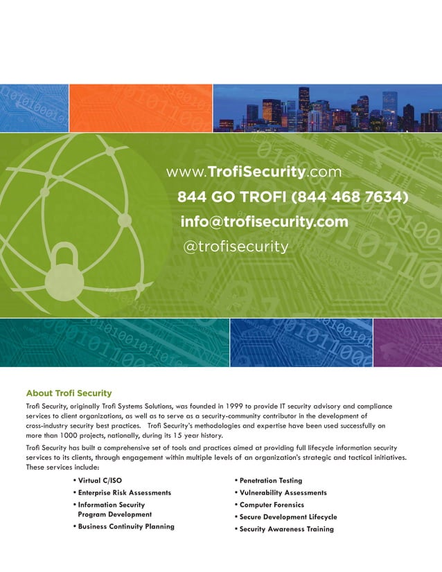Trofi Security Service Catalogue (1) PDF IT and Support