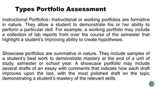 Summative Portfolio Examples 646847279-Types-of-Assesment-Tools-Report.pptx