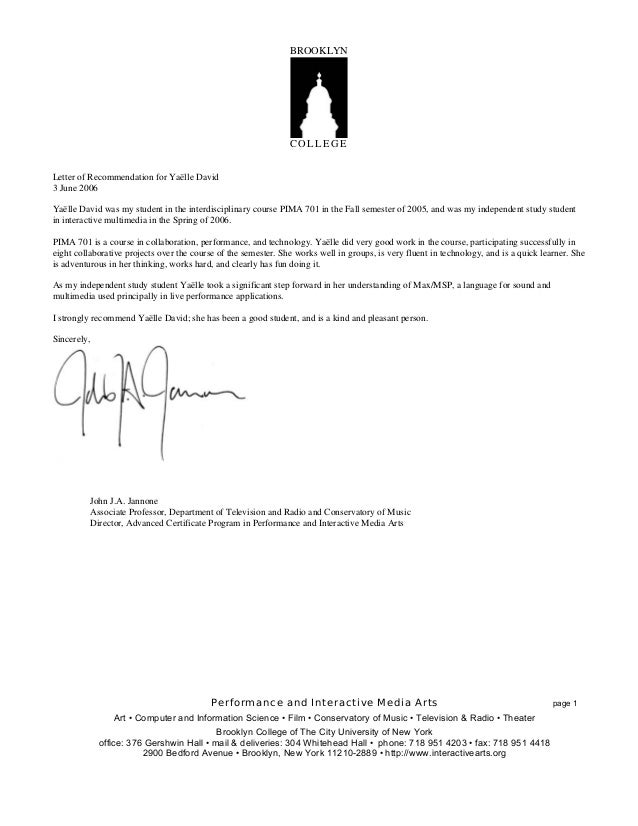 letter of recommendation yaelle david yale letter of recommendation