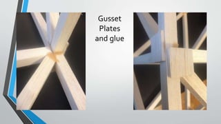 Gusset
Plates
and glue
 