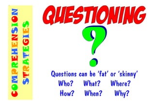 comprehension strategies