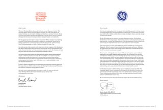 2 WORKING MOTHER RESEARCH INSTITUTE DIAGNOSIS ANXIETY: WORKING MOTHER BREAST SCREENING REPORT 3 
Dear Friends, 
As a breast imaging physician I recognize that a healthy approach to breast cancer screening begins with a strong foundation of awareness. It is clear that all women want information which enables them to make intelligent choices and take charge of their breast health. 
We at GE Healthcare are proud to invest in Diagnosis Anxiety: The Working Mother Breast Screening Report, which helps us better understand patients’ needs and anxieties. A report like this guides us in the development of better health care technologies to help find breast cancer earlier when it is more treatable. 
It is important to be aware of the different options available for screening and diagnosis. When it comes to breast health, there are many unknowns: What are my risk factors? Do I have dense breast tissue? What type of examinations will I need? Is a yearly mammogram enough? 
Breast care is evolving. Every woman is different and requires a personalized approach to screening, diagnosis and monitoring. We are proud to be the sole manufacturer of FDA-approved technology designed for screening women with dense breast tissue, which has been shown to improve detection by 35.7 percent over mammography alone. Automated breast ultrasound (ABUS) is changing the way breast screening is managed for women with dense breast tissue. It provides more information to radiologists during the screening process. The survey shows that many women are not aware of the basic facts about dense breasts and what they mean to overall breast health. It’s all about staying informed, staying healthy and reaching out to your physician if you have a breast health concern. 
GE Healthcare plans to deliver better care to 10 million patients by 2020. The campaign against cancer combines the strength of GE’s portfolio of health care technologies with the innovations born from collaborations with key partners. These commitments position GE to drive oncology solutions forward to help advance individualized cancer care. 
We are honored to have the opportunity to support the breast health journey. 
Warm regards, 
Dear Friends, 
This new Working Mother Research Institute survey, Diagnosis Anxiety: The Working Mother Breast Screening Report, touches on a topic that affects all women, whether or not they’re working and whether or not they’re moms. Many of us have personally experienced a diagnosis of breast cancer, and we’ve almost all supported friends and family members through biopsies or treatments. 
The big questions about how to protect ourselves (When should we start getting screened? What lifestyle factors will be helpful or detrimental? Should we be 
taking supplements or swearing off cosmetics?) always loom, and the annual ritual of mammography is a time of intense anxiety for many of us. 
I’m really proud of the research we’ve done here with the support of GE Healthcare. We asked 2,500 women what they know about breast cancer (including the vital topic of breast density), how they minimize their own risk for the disease and how they feel about the options and information available to them. 
We learned that most women are diligent about getting annual mammograms, 
despite conflicting medical research. We learned that most women trust the information they get from their own doctors. And we learned that half our respondents have been asked to come back for further testing after a suspicious mammogram, which makes most of them nervous—understandably, a third 
say they felt extremely so. 
I want to thank GE Healthcare for sponsoring this important research study and for supporting our efforts to disseminate the findings broadly among HR leaders, 
the medical community and the general public. 
We invite you to study and share this report as well. For more on this and 
other Working Mother Research Institute surveys, please visit 
workingmother.com/wmri. 
All the best, 
Carol Evans 
President 
Working Mother Media 
Jessie Jacob, MD, MMM 
Chief Medical Officer of Breast Health 
GE Healthcare  