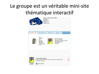 Le groupe est un véritable mini-site thématique interactif 