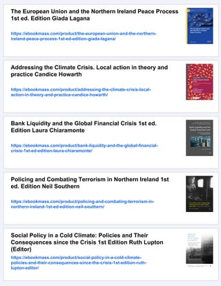 Ireland and the Climate Crisis 1st ed. Edition David Robbins | PDF