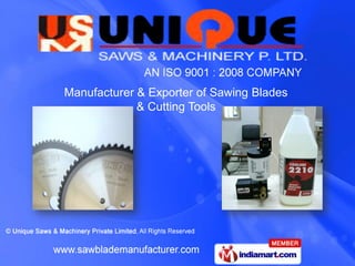 Manufacturer & Exporter of Sawing Blades
             & Cutting Tools
 