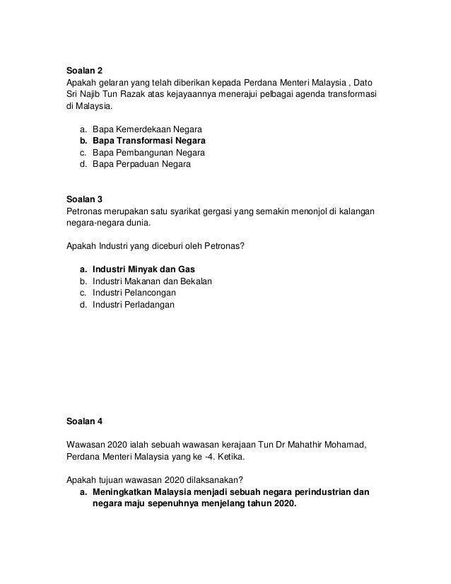 Soalan Pengetahuan Am Sekolah Rendah - Palestina 5