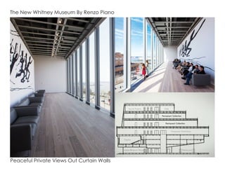 Peaceful Private Views Out Curtain Walls
The New Whitney Museum By Renzo Piano
 