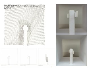 FRONT ELEVATION NEGATIVE SPACE
POCHE
 
