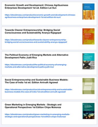 Entrepreneurship and Regional Development: Analyzing Growth Models in ...