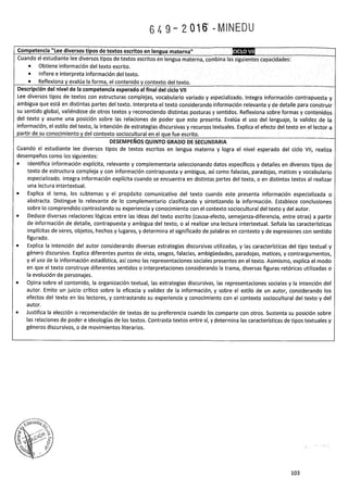 PROGRAMA CURRICULAR DE EDUCACIÓN SECUNDARIA 2017