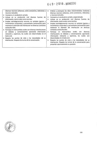 PROGRAMA CURRICULAR DE EDUCACIÓN SECUNDARIA 2017