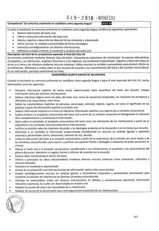 PROGRAMA CURRICULAR DE EDUCACIÓN SECUNDARIA 2017