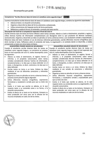 PROGRAMA CURRICULAR DE EDUCACIÓN SECUNDARIA 2017