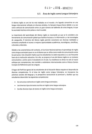 PROGRAMA CURRICULAR DE EDUCACIÓN SECUNDARIA 2017