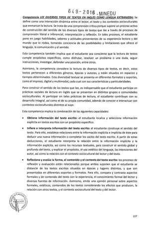 PROGRAMA CURRICULAR DE EDUCACIÓN SECUNDARIA 2017