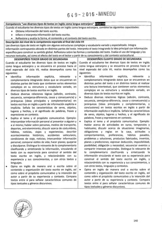 PROGRAMA CURRICULAR DE EDUCACIÓN SECUNDARIA 2017