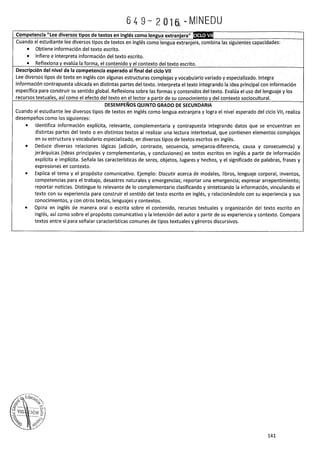 PROGRAMA CURRICULAR DE EDUCACIÓN SECUNDARIA 2017