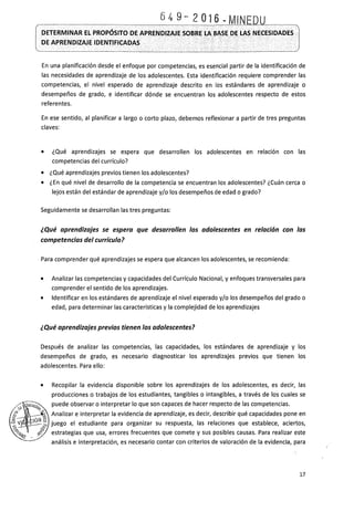 PROGRAMA CURRICULAR DE EDUCACIÓN SECUNDARIA 2017