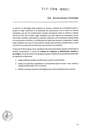 PROGRAMA CURRICULAR DE EDUCACIÓN SECUNDARIA 2017