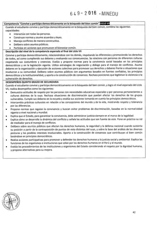 PROGRAMA CURRICULAR DE EDUCACIÓN SECUNDARIA 2017