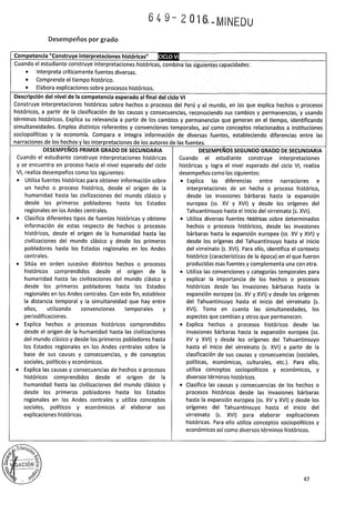 PROGRAMA CURRICULAR DE EDUCACIÓN SECUNDARIA 2017