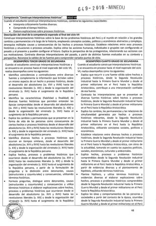 PROGRAMA CURRICULAR DE EDUCACIÓN SECUNDARIA 2017