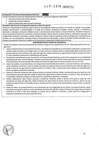 PROGRAMA CURRICULAR DE EDUCACIÓN SECUNDARIA 2017