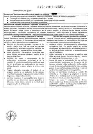 PROGRAMA CURRICULAR DE EDUCACIÓN SECUNDARIA 2017