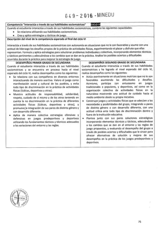 PROGRAMA CURRICULAR DE EDUCACIÓN SECUNDARIA 2017