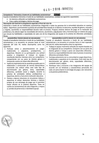 PROGRAMA CURRICULAR DE EDUCACIÓN SECUNDARIA 2017