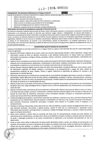 PROGRAMA CURRICULAR DE EDUCACIÓN SECUNDARIA 2017