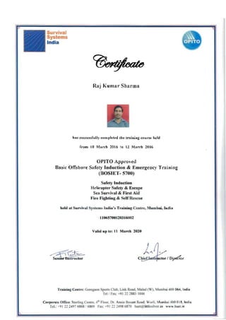 BOSIET CERTIFICATE SMG PDF BOSIET CERTIFICATE SMG PDF