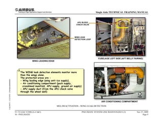 MEL/DEACTIVATION - WING LEAK DETECTION
T1+T2 (IAE V2500) (Lvl 2&3)
36 - PNEUMATIC
PNEUMATIC SYSTEM LINE MAINTENANCE (2) Nov 27, 2009
Page 9
Single Aisle TECHNICAL TRAINING MANUAL
UAL09471
-
U5CT0T0
-
UM36BA000000001
 