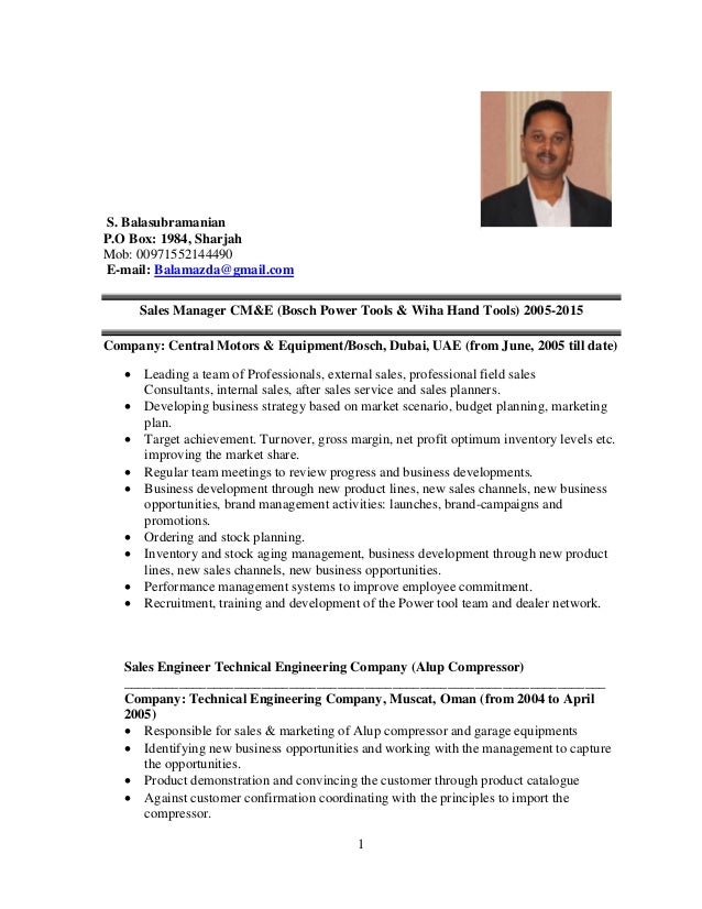 Bala Selvam Cv2015