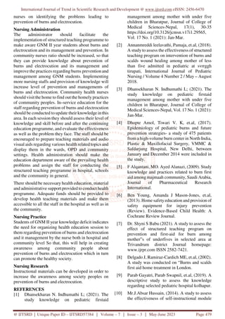 A Pre Experimental Study to Assess the Effectiveness of Structured ...