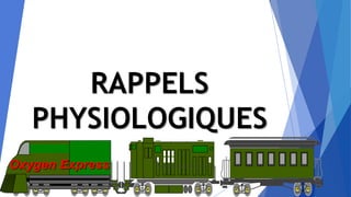 RAPPELS
PHYSIOLOGIQUES
Oxygen Express
 