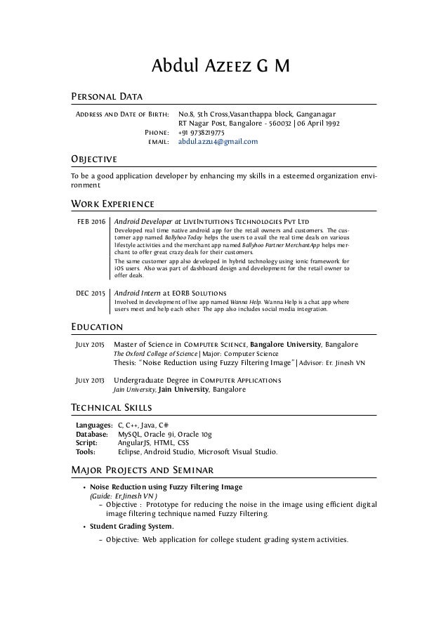 Resume