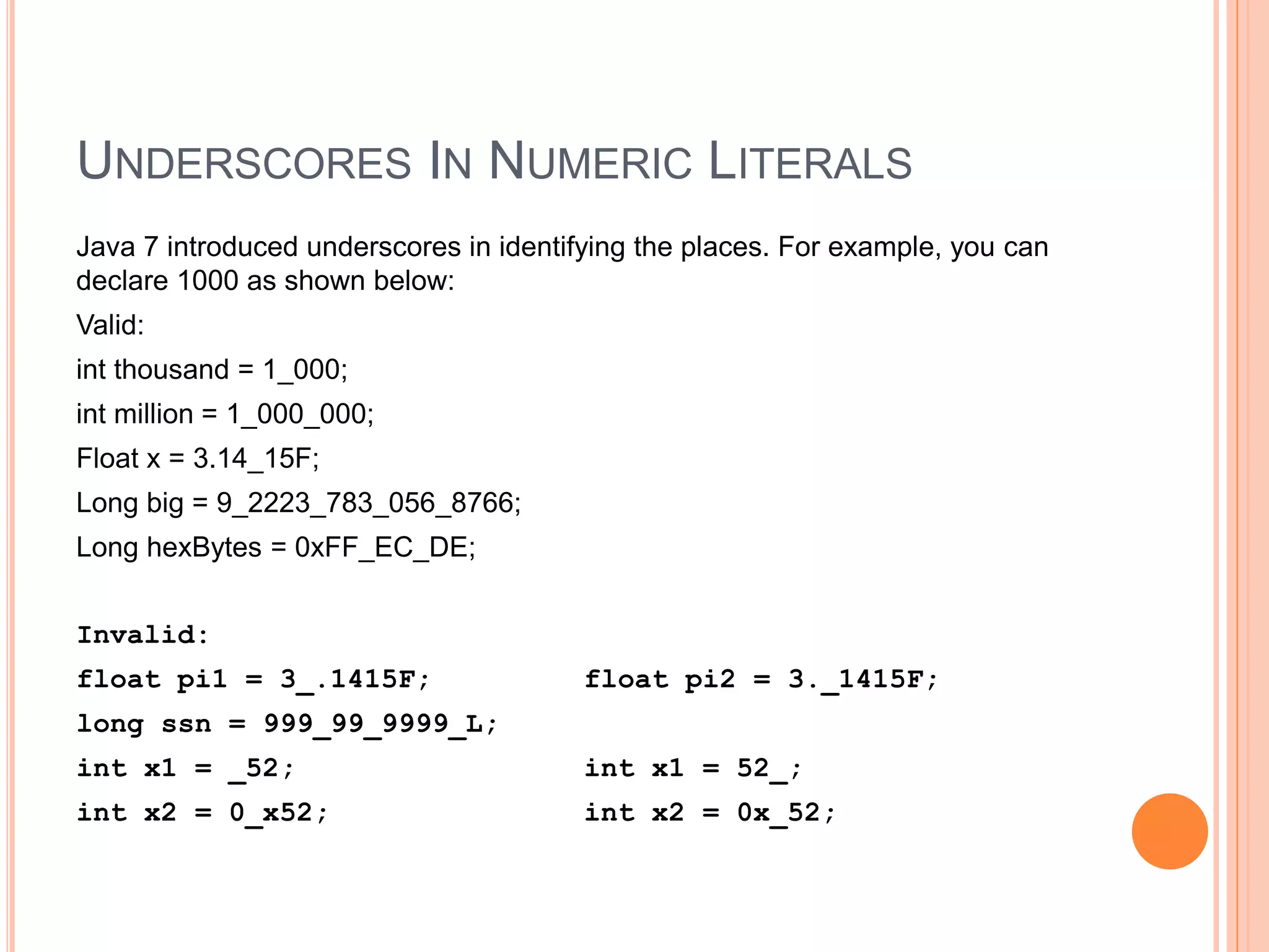 Java New Features | PPTX