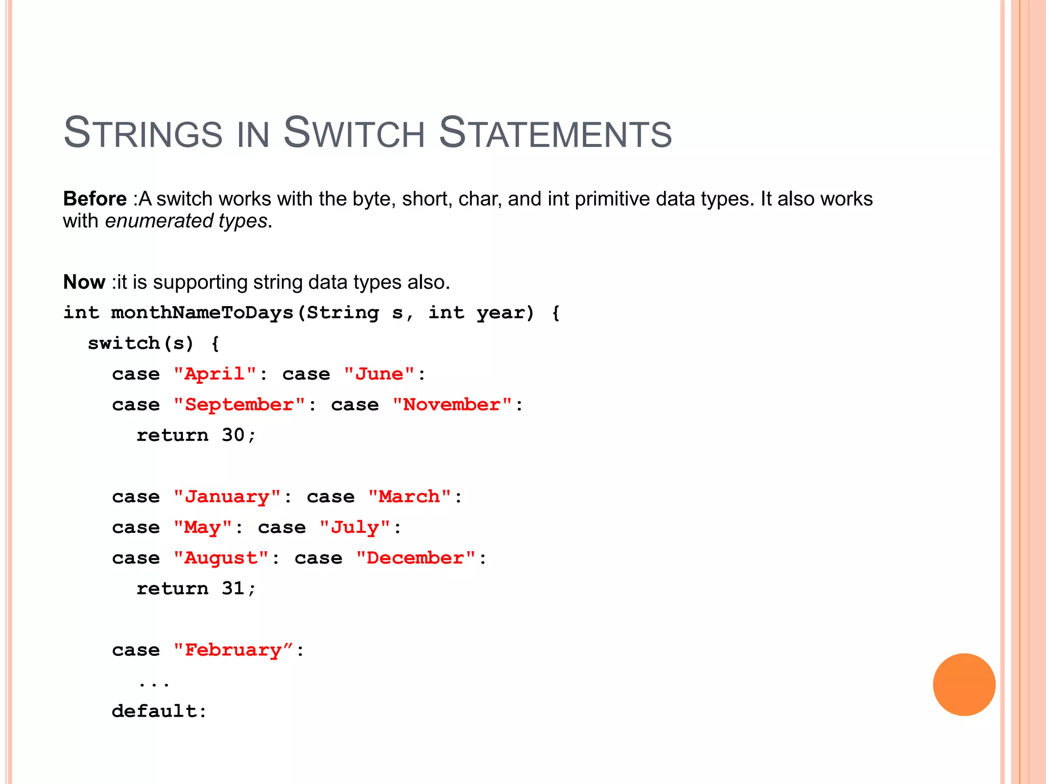 Java New Features | PPTX