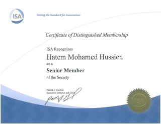 ISA Senior Member Certificate2
